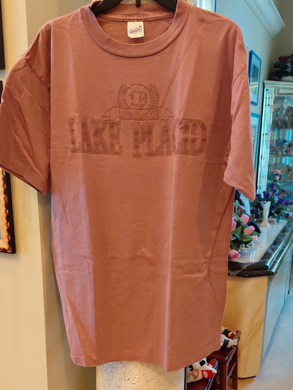 Embroidered Logo Tee - Dusty Rose